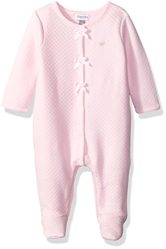 ABSORBA Baby Girls' Diamond Quilt Footie