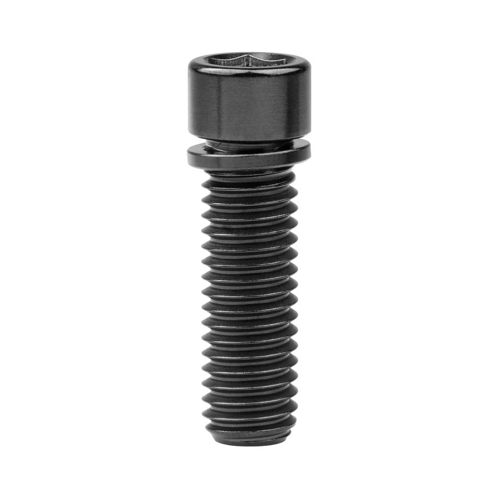 Titanium Bolt M7 / M8x20 25mm Hexagon Screw with Washer for Bicycle Handlebar Stem(Black,20MM_M8)