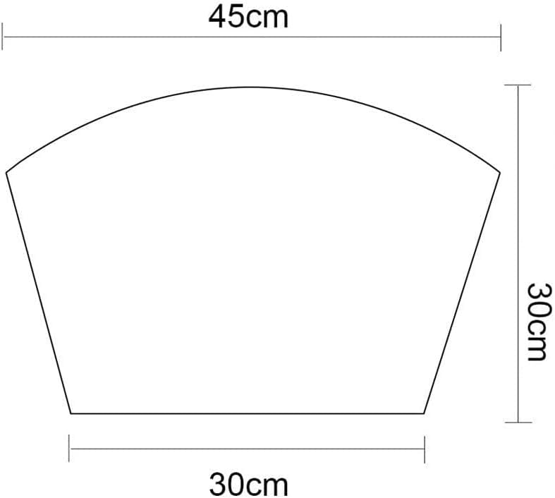 Miniatura 5 de Manteles individuales de mesa redonda de vinilo sintético tejido con forma de abanico, impermeables, resistentes a las manchas y aislamiento