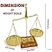 Old Traditional Goldsmith Weight (tarazu) showpiece Brass Weighing Scale Balance Justice Law Scale Decoration Nautical Home Decor Scale Small Brass Weight Scale