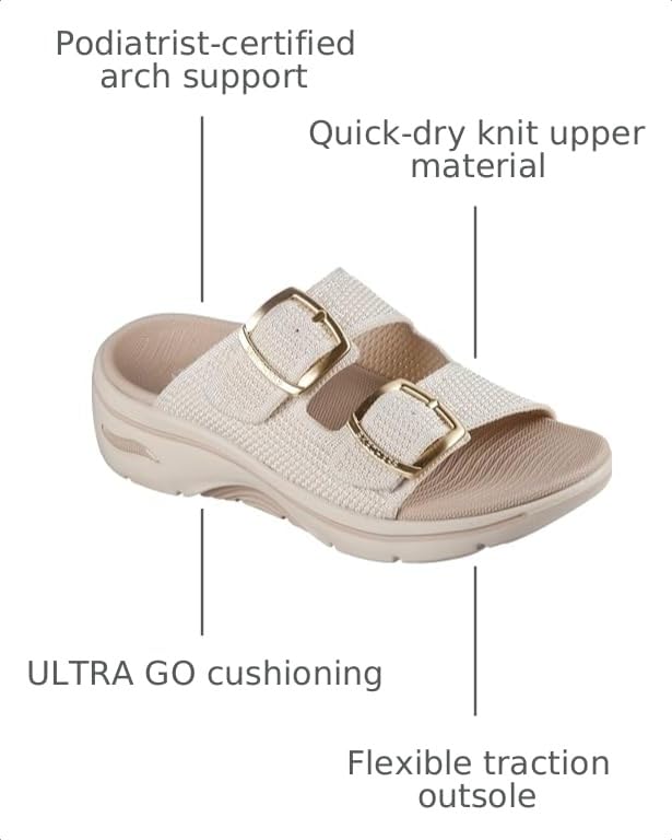 Image of Skechers Women's On-the-go Go Walk Arch Fit 2.0 Sandal - Chloe