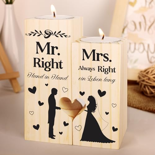 Wedding Gift for Bride and Groom - Candle Holder for Wedding, Engagement, Anniversary, Valentine's Day - Gift for Him and Her Wedding Gift for Bride and Groom - Candle Holder for Wedding, Engagement, Anniversary, Valentine's Day - Gift for Him and Her