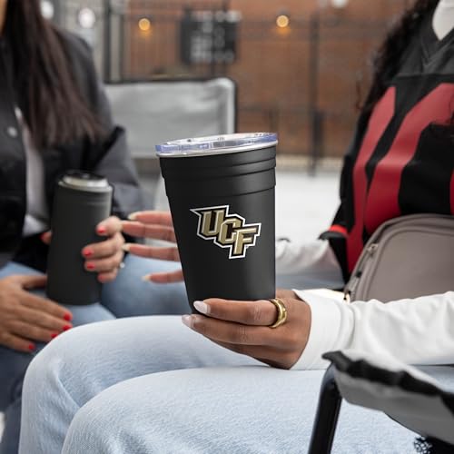 Image of Logo Brands NCAA 22 oz Stainless Steel Tailgate Cup -Double Wall Vacuum-Sealed Durable For Hot & Cold Drinks, Perfect for Gameday & Tailgating