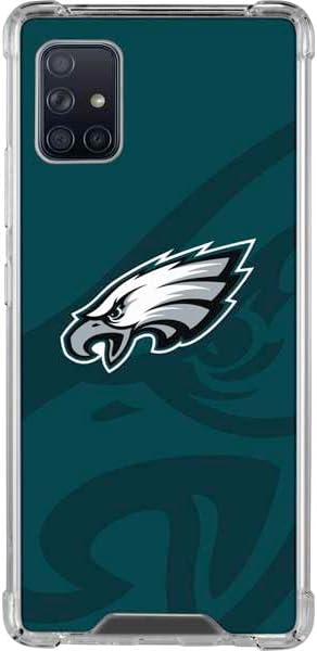 Skinit Clear Phone Case Compatible with Galaxy A51 5G - Officially Licensed NFL Philadelphia Eagles Retro Logo Design