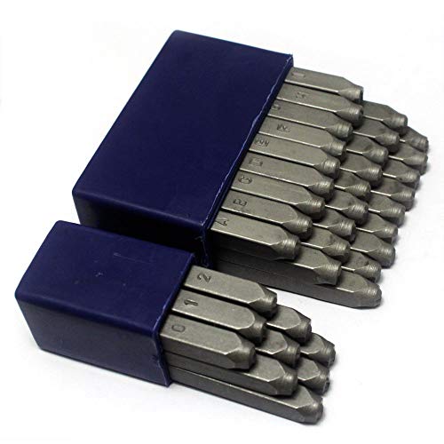 Oudtinx Number and Letter Stamp Set (36 Piece Punch Set/A-Z & 0-9) Industrial Grade Hardened Carbon Steel Metal - 5/32" (4mm) Characters - Perfect for Imprinting Metal, Wood, Plastic, Leather, More! - Thumbnail 3