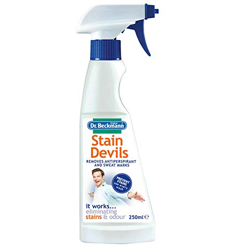 Dr Beckmann Stain Devils - Spray antitranspirante y removedor de marcas de sudor (250 ml)