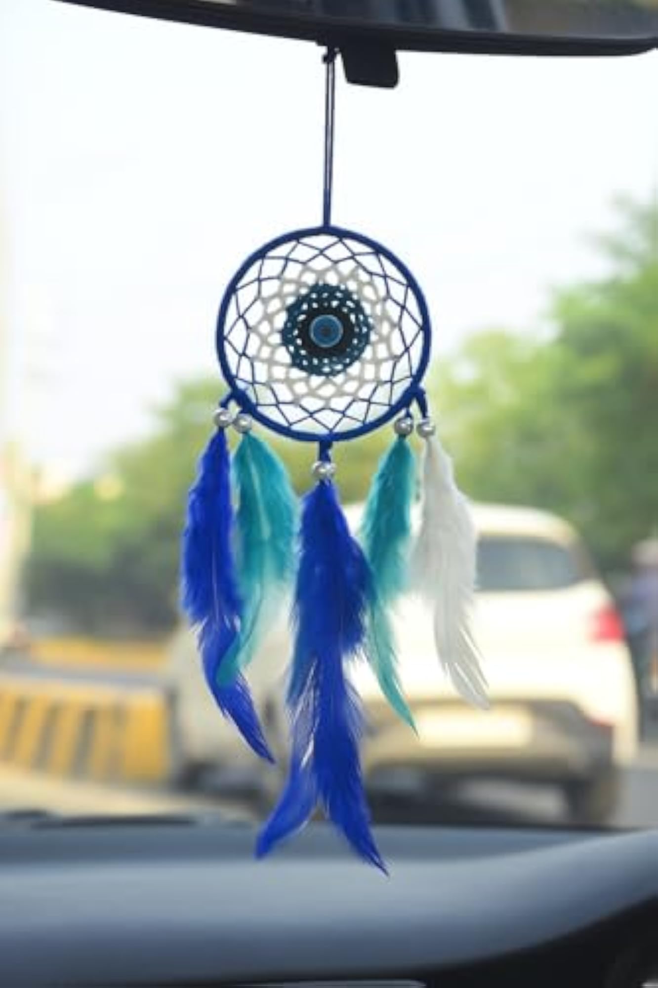 Handmade Evil Eye Dream Catcher for Positivity and Luck