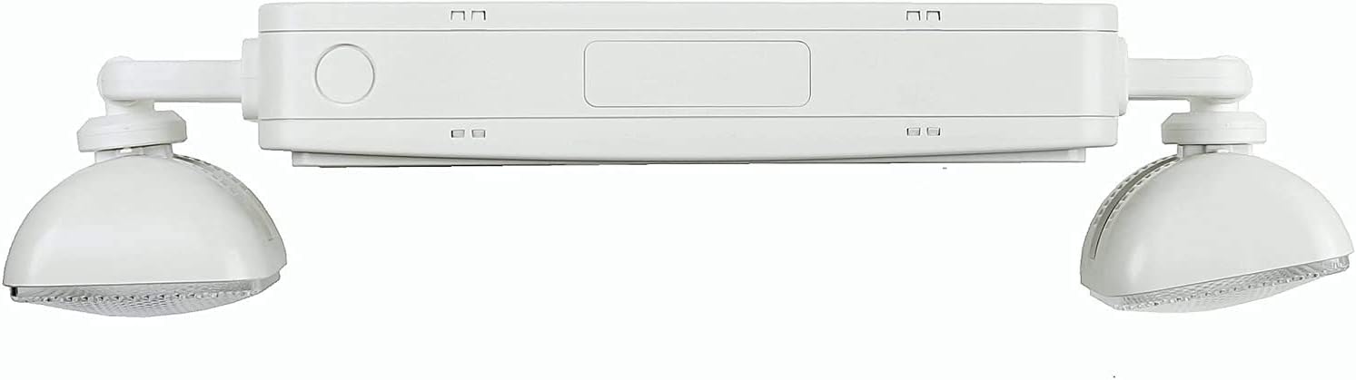 Double Sided LED Emergency EXIT Sign, Remote Capable, Two LED Flood Lights, Backup Battery, US Standard Red Letter, Commercial Grade, 120-277V, FireResistant(UL 94V-0) (1 Pack)