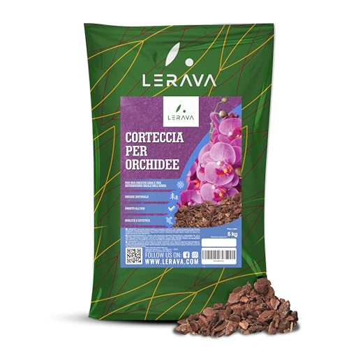 LERAVA® Bark per Orchidee 5L – Corteccia di Pino Marittimo,