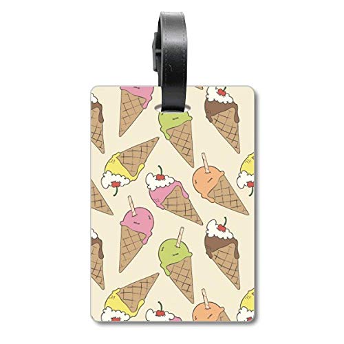 Étiquette de valise voyage Cerise Chocolat Glace pour bagage