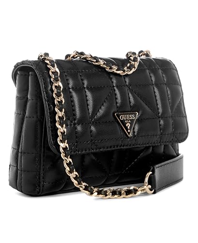 GUESS Edita Mini aba transversal conversível, Preto, One Size