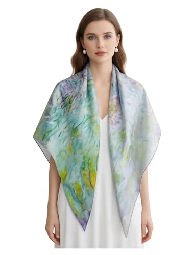 Foulard en soie réversible fluide pour sublimer une robe de cocktail avec élégance 1599