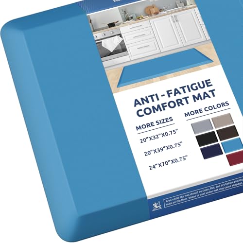 Image of 0.8 inch Thick Kitchen Mat Cushioned Anti Fatigue Rug Comfort Floor Mats | Water-Resistant, Non-Slip, Easy to Clean Comfort Floor Mat for Kitchen, Sink & Office, Multiple Colors & Sizes, 39 inch x 20 inch