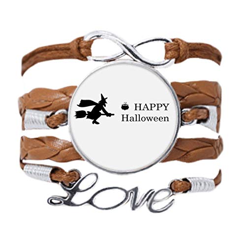 Corde tordue cuir noir bracelet idéal pour soirée Halloween