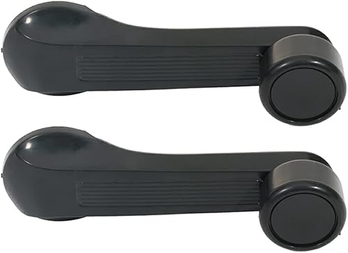 SCITOO Interior Delantero Trasero Conductor Izquierdo Pasajero Derecho Ajuste para 1989-2000 para Honda para Civic 2 piezas Negro Manijas de Puerta