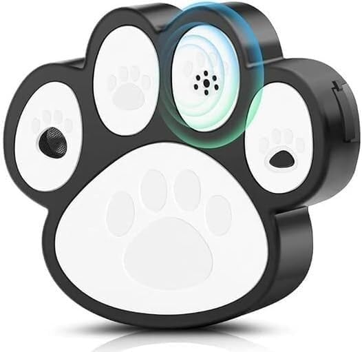 Dispositivo ultrasónico antiladridos, Control automático de ladridos con 3 Niveles Volumen Ajustables y Alcance Efectivo 15 m for Exteriores e Interiores