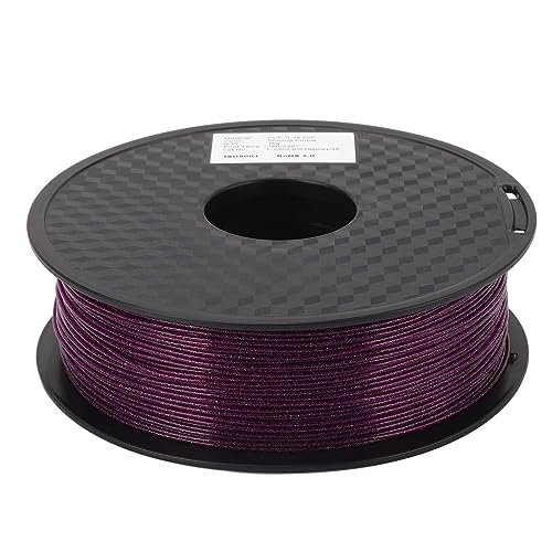 Filamento PLA 1.75mm morado antiflexión que asegura una impresión suave y sin atascos