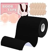 BEWTEIM Boob Tape for Heavy Breasts Roll 4 inch, Boobytape for Breast Lift Extra Large,D-G Cup Br...