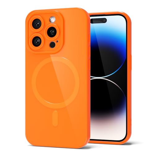 Coque iPhone 14 Pro fine et rigide pour éviter les rayures de caméra avec fixation Magsafe