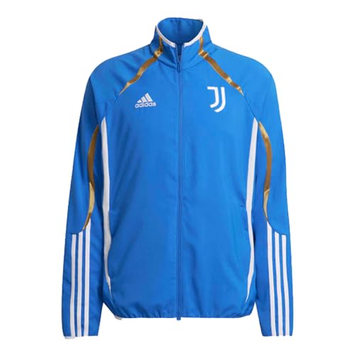 adidas Men's Juventus Teamgeist Woven Jacket, Blue, Medium