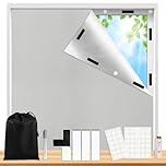 Blackout Blinds Stick On, No Drill Blinds for Windows,200x148cm Temporary Blinds Cut to Any Size & Shape, Portable Blackout Blind for Bedroom, Loft, RV Travel, Grey