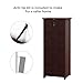 VASAGLE Dresser for Bedroom with 6 Drawers, Chest of Drawers, Solid Wood Frame, Storage Unit for Living Room, with Antique-Style Handles, Easy Installation, Brown URCD06BR