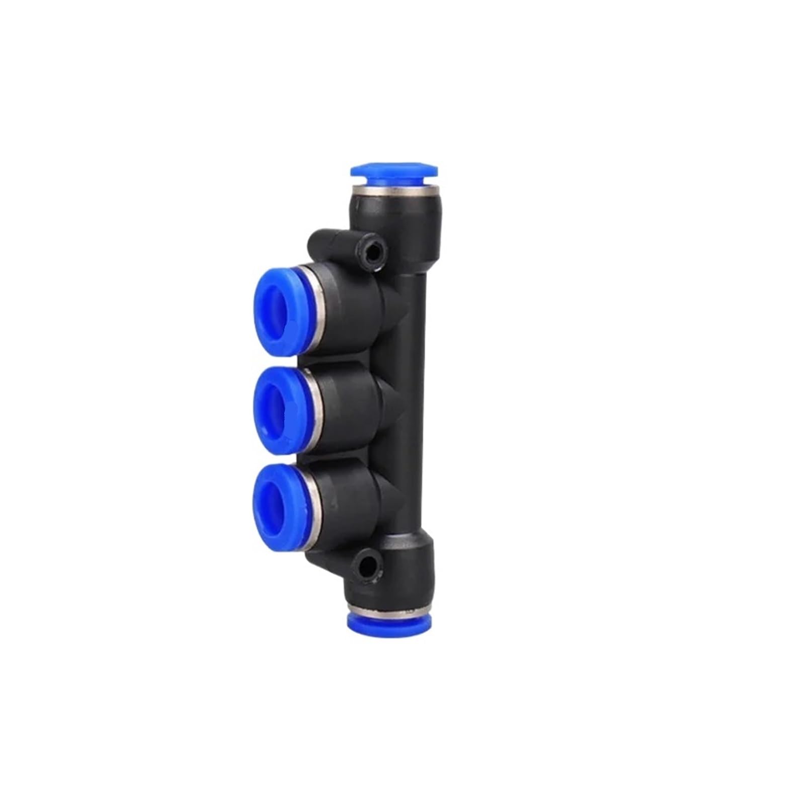 Conector neumático PK-12 de plástico en cruz de 12mm para distribución de aire en tubos