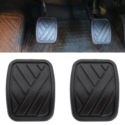 Car Pedal Rubber Cover Set, Clutch and Brake Pads, Compatible with Maruti Alto 800, Celerio, Ertiga, Swift, Dzire, 2 Pieces-image-3