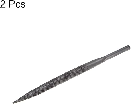 Miniatura 8 de HARFINGTON Juego de 2 limas neumáticas semicirredondas de 0197in x 3346in rodamiento endurecido de acero de corte medio herramientas manuales para