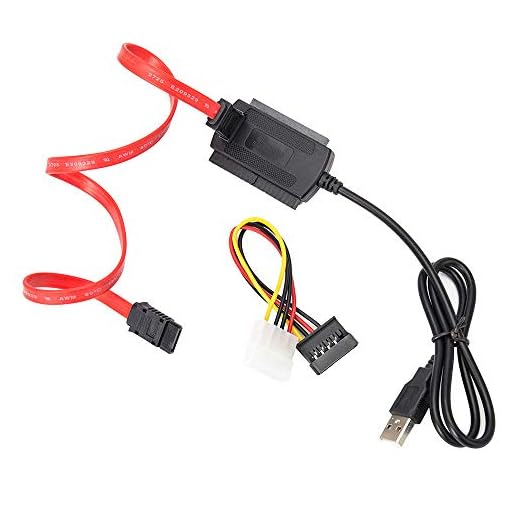 iFCOW Tre ändamål USB till IDE/SATA-adapter SATA/PATA/IDE till USB 2.0 konverterarkabel adapter för 2.5/3.5 hårddisk