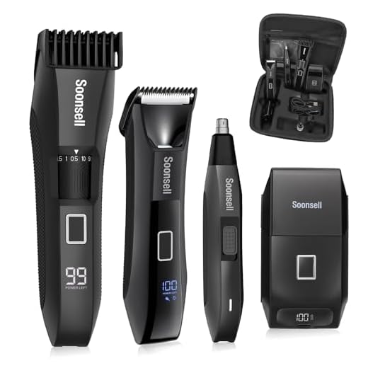 Can you take shaving machine in hand luggage Soonsell 4-in-1 Men's Grooming Kit