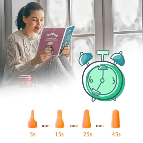 35 Paar Ohrstöpsel 37db Gehörschutzstöpsel Orange Earplugs Ohrenstöpsel Schlafen Wiederverwendbar Geräuschunterdrückende Lärmschutz Ohrstöpsel Zum Schnarchen Geräuschunterdrückung Lernen Reisen Laute
