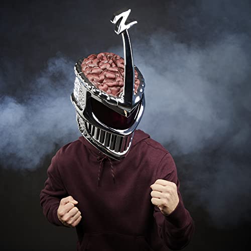 Power Rangers Lightning Collection, Lord Zedd, Casque de Cosplay Premium avec Modulateur Vocal électronique, Inclut Socle, à partir de 18 Ans