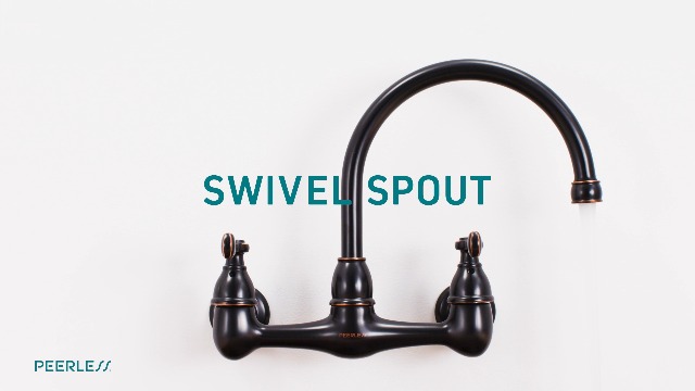 Peerless P2765LF Elmhurst Two-Handle Kitchen Faucet Wall-Mount