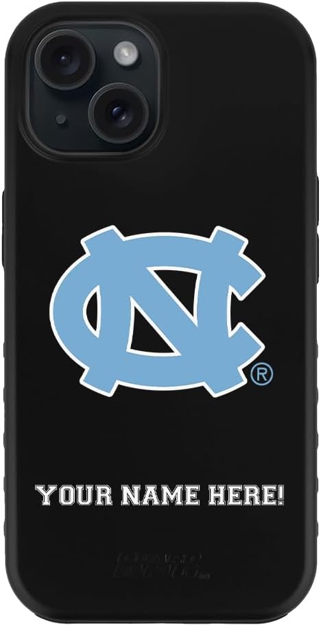 Guard Dog Case Compatible with iPhone 14 - Military Grade - Rugged Two Piece Protection - Collegiate Licensed - North Carolina Tar Heels - by Paulson Designs