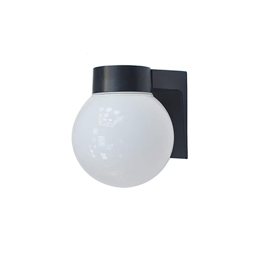 XCC Outdoor waterproof led wall light balcony Stair outdoor outdoor wall light Courtyard garden terrace light (Color : Black, Size : A (5W))