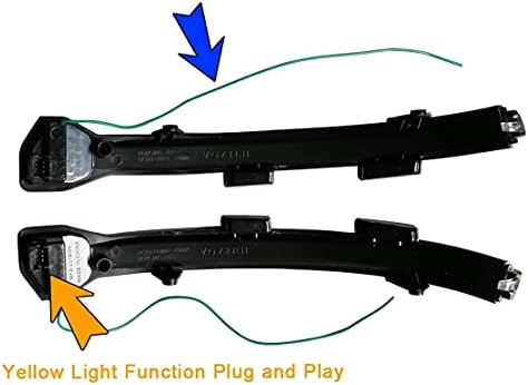 cantondz Compatible With Golf Mk7 7.5 7 Gti R Gtd LED Dynamic Turn Signal Light Rearview Mirror Turn Flash Lamp Waterproof Mirror Indicators Light