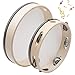 Qixuer 2 Piezas Tambor Pandereta Madera,Pandereta de Metal Jingle Juguetes Adecuada Instrumento Musical para Niños Adultos Aulas Regalos Fiestas y KTV (10 pulgadas y 8 pulgadas)