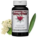 Kroeger Herb Products, Olive Leaf Extract Capsules for Immune System, Olive Leaf & Yarrow Supplement, Vegetarian, Non-GMO, Gluten Free, No Preservatives - 100 Capsules, Made in USA