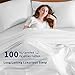 Shilucheng 100% Cotton Queen Size Sheets Set - 600 Thread Count，Luxury Egyptian Cotton Bed Sheets，5-Star Hotel Quality Sheets, Breathable & Cooling, 16 Inch Deep Pocket - 4 Piece (White, Queen)