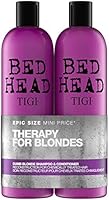 Bed Head by TIGI Dumb Blonde Shampoo and Conditioner for Blonde Hair, 2x750 ml