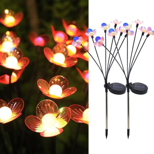 Luces solares exterior para iluminar caminos oscuros del jardín sin usar cables