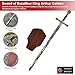 MedievalDepot Excalibur Sword Replica: King Arthur's Legendary Blade, Gold Finish, Wall Mount Included