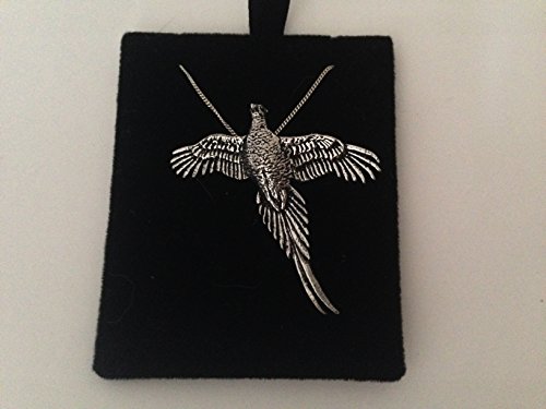 Pendentif Faisan argent 925 pour passionnés de nature, collier chaîne 40,6 cm au quotidien