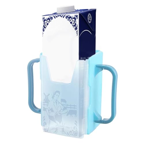 Support réglable pour carton de lait – Support portable pour sac de jus sans compression | Conception anti-déversement pour les boîtes à lait | Idéal pour les voyages, la maison et la voiture | Longue