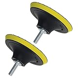 Utoolmart 4' Hook and Loop Backing Pad Sanding Polishing Backer Plate with M10 Drill Adapter for Random Orbit Sander Polisher Buffer