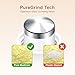 Fullicon Pill Crusher Fine Powder, Stainless Steel Grinder Head, 2-in-1 Medicine Crush with Storage, Small Pill Grinder for Pets, Elderly & Kids (Black White)