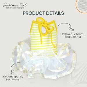 Parisian petdog dress ballerina dress girl dog clothes stylish dog wedding outfit lightweight puppy dress summer dog dresses for large dogs girl l  urban country home decor
