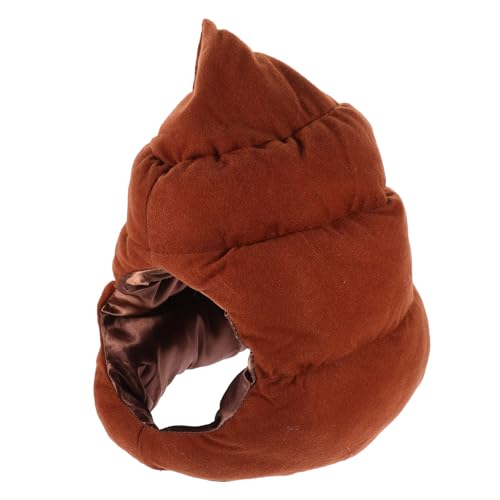 CONGARTENO Gorro Divertido de Algodón Forma de Excremento Ligero y Cómodo para Fiesta y Carnaval Disfraz de Cosplay para Adultos y Accesorio Original para Celebraciones
