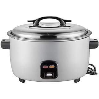 Stalwart Commercial Rice Cooker Extra Large 18Ltr of Cooker Rice - 8 Ltrs of Uncooked Rice with Keep Warm Feature.